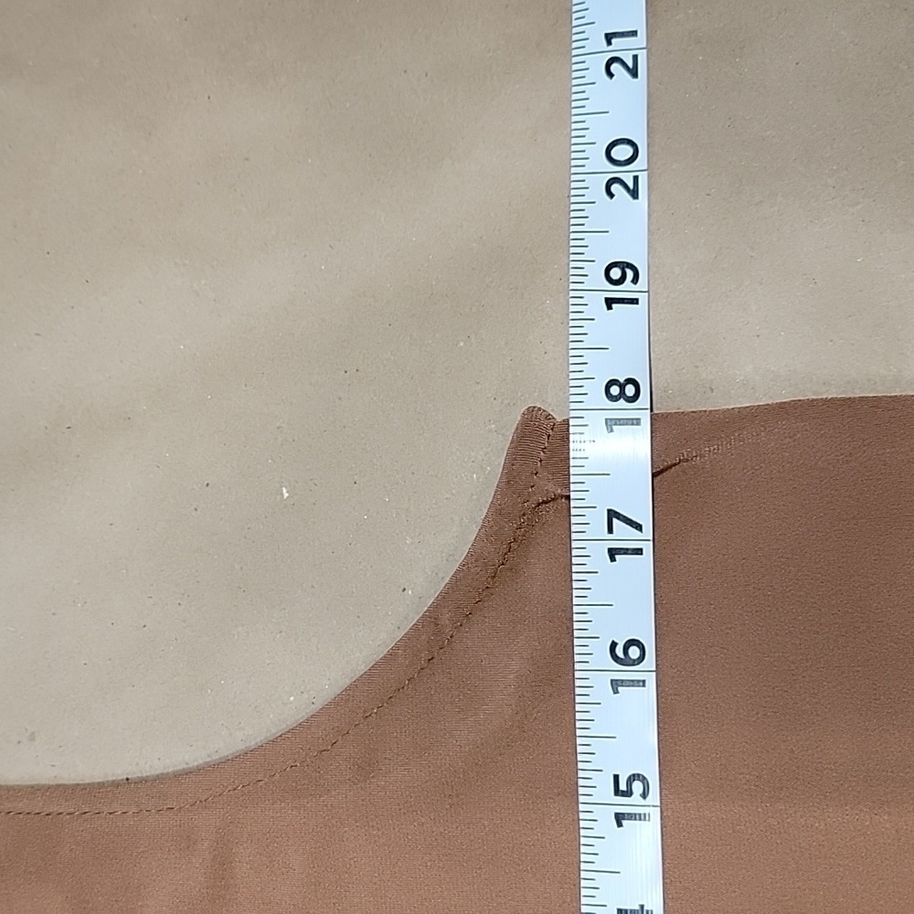 Susan Graver Size S Milky Chocolate Brown Stretchy Sleeveless Top / Tank, EUC - Picture 7 of 12